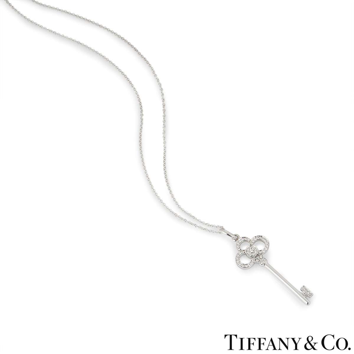 Tiffany Keys Crown Key in Yellow Gold with Diamonds, 1.5